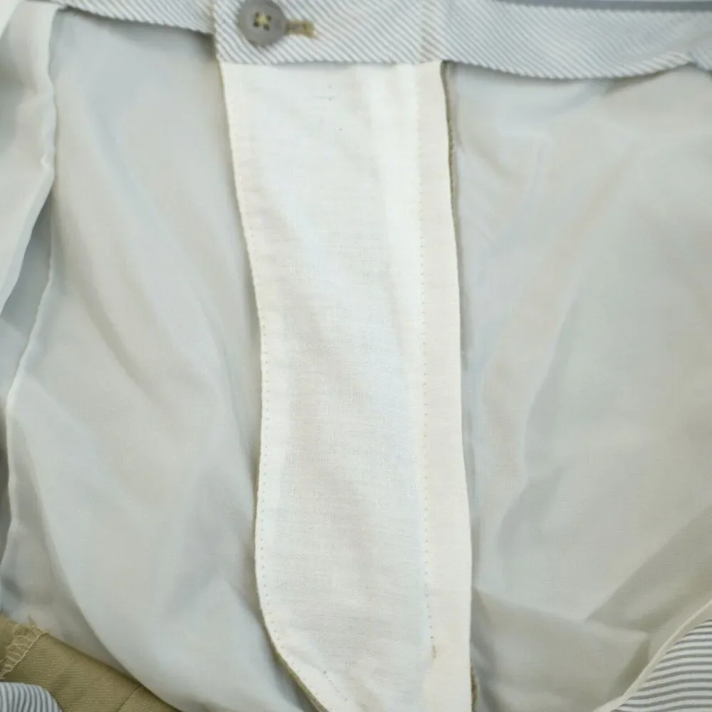 Hart Schaffner‎ Marx Wool Tan Pleated High Rise Dress Pants Trousers 42/28 Lined